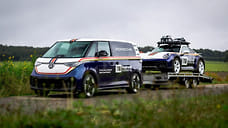 Электровэн Volkswagen приспособили для перевозки «дакаровского» Porsche