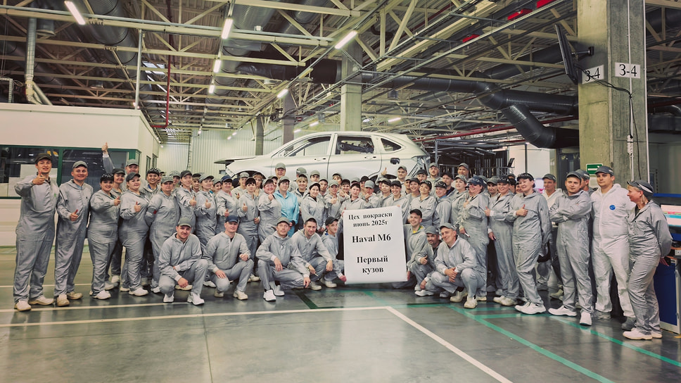На заводе в Калуге покрасили первый Haval M6
