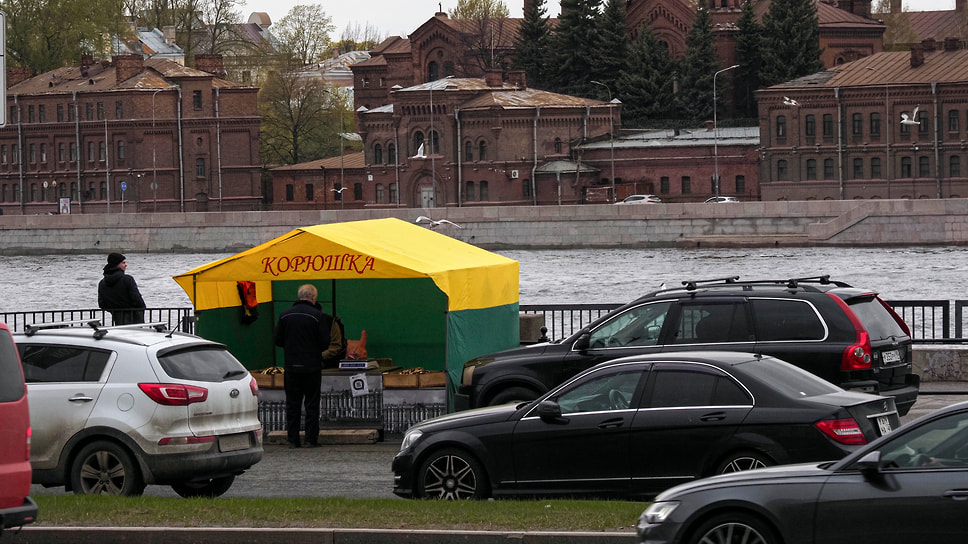 Движение на Вознесенской набережной в Санкт-Петербурге
