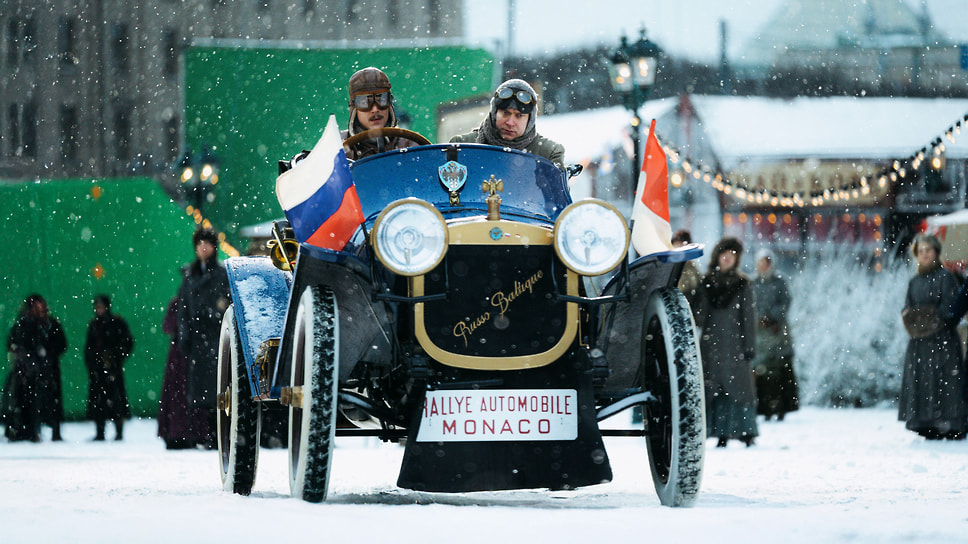 Актеры Иван Янковский и Юра Борисов на съемках фильма «Битва моторов»
