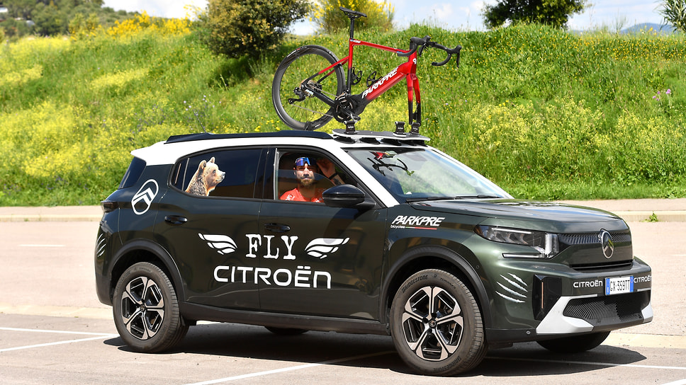 Судя по стикеру, в этом Citroen C3 Aircross едет не собака, а медведь