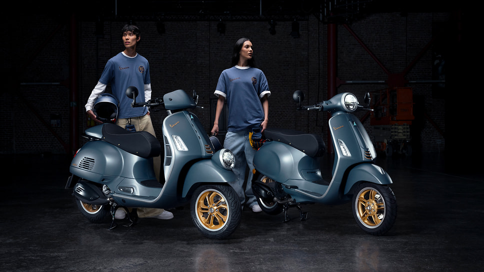 Представлена новая версия культового мотороллера Vespa Officina 8, а заодно и коллекция одежды и аксессуаров к ней