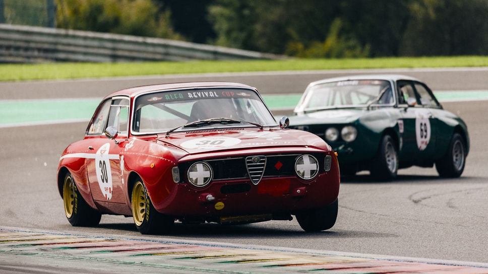 Один из эпизодов Alfa Revival Cup, прошедшего в Арденнах
