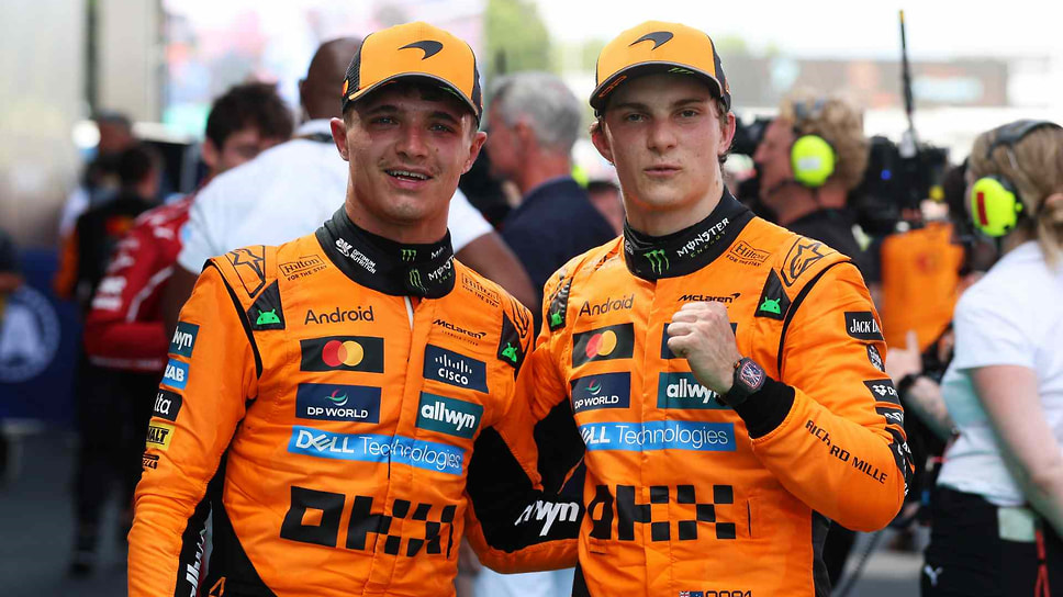 Лидеры чемпионата Ландо Норрис и Оскар Пиастри из «конюшни» McLaren