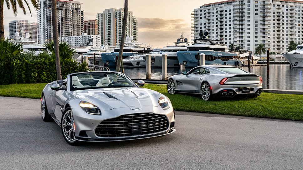 Aston Martin в сотрудничестве с яхтенной компанией Bannenberg &amp; Rowell Design создал уникальные версии купе и кабриолета Vanquish. Первый спорткар получил название Above, а автомобиль с открытым кузовом — Beyond