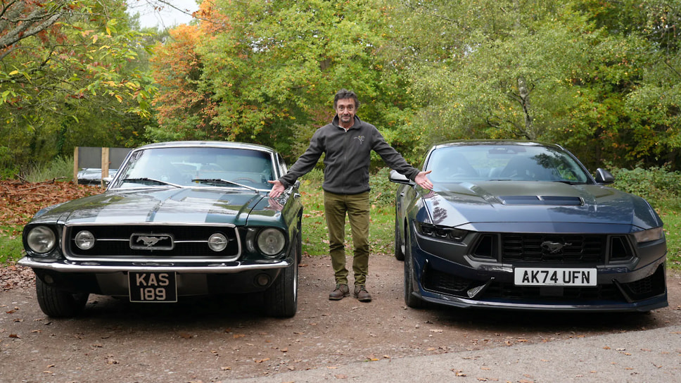 Экс-ведущий Top Gear Ричард Хаммонд и его «Мустанги» — классический Ford Mustang 390 GT 1969 года и новый Mustang Dark Horse. Ролик с тестом обоих автомобилей вышел на YouTube-канале DriveTribe
