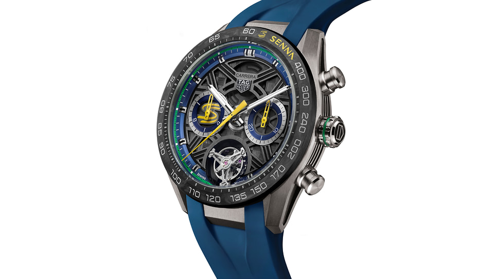 Часы TAG Heuer Carrera Chronograph Tourbillon x Senna
