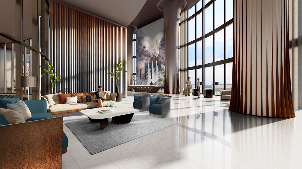 Лобби Bentley Residences Miami