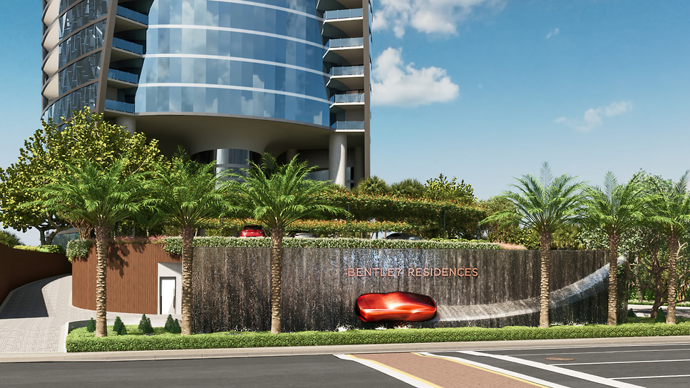 Входная группа Bentley Residences Miami