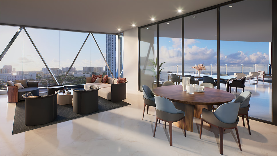 Интерьеры Bentley Residences Miami