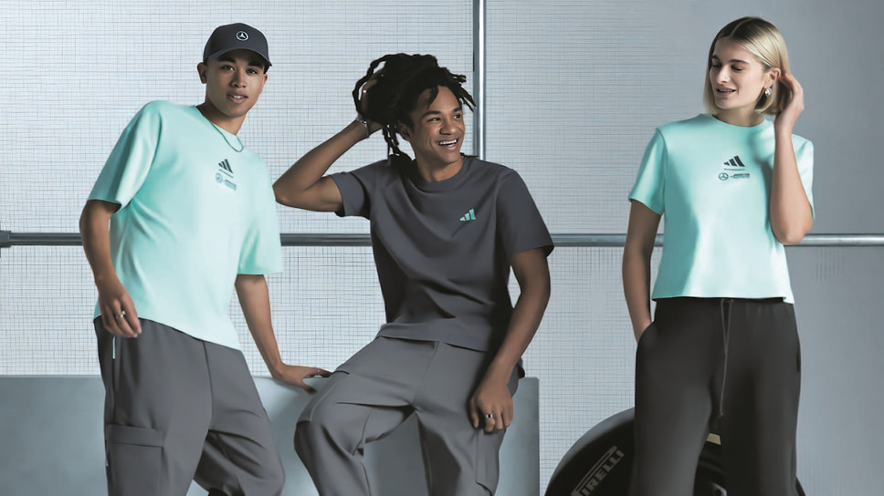Одежда из коллекции Mercedes-AMG Petronas F1 Team Х Adidas